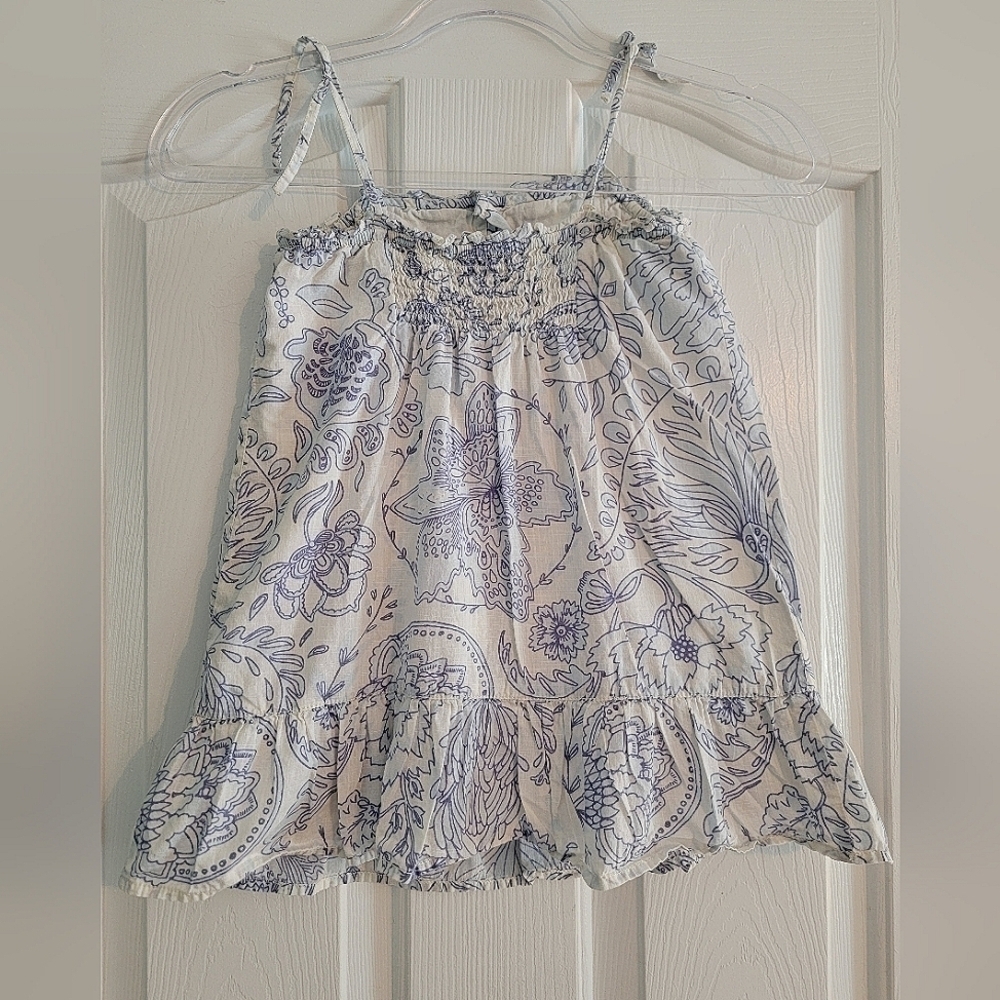 Gap Kids girls tie shoulder tank top